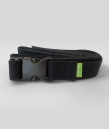 Snap Buckle Yoga Belt Black