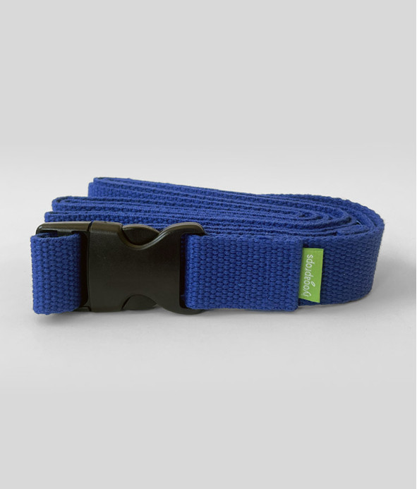 Snap Buckle Yoga Belt Blue
