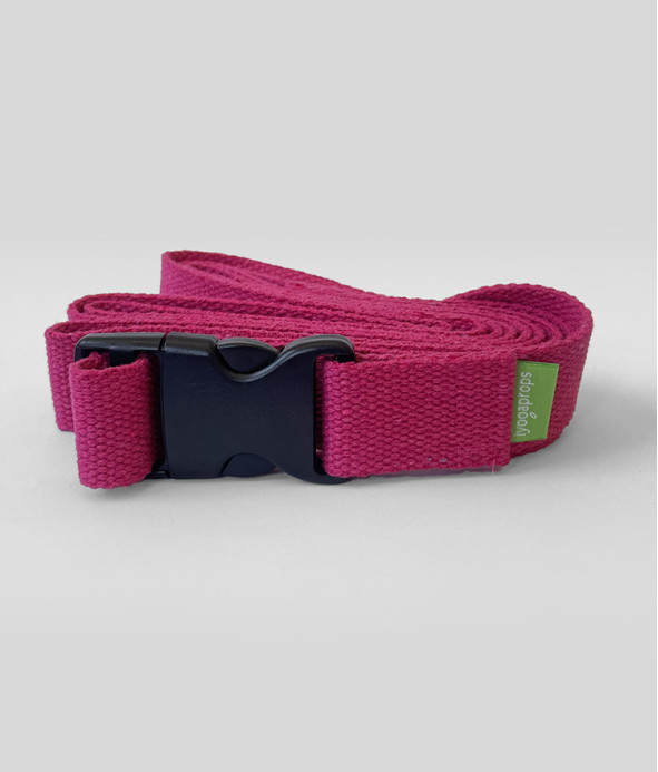 Snap Buckle Yoga Belt Pink