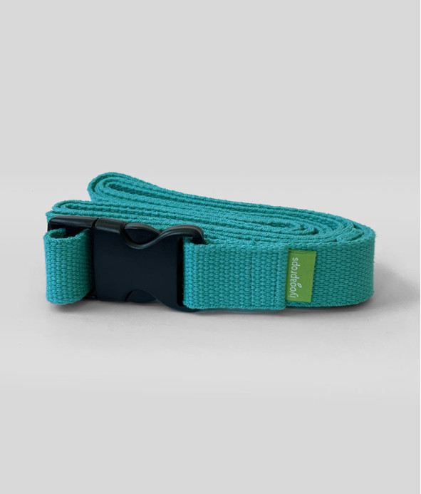 Snap Buckle Yoga Belt Teal