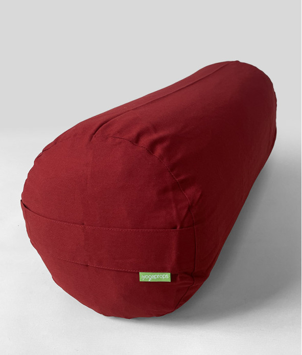 Burgundy Cotton Bolster