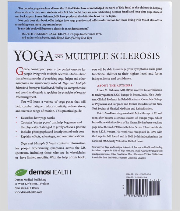 Yoga And Multiple Sclerosis Back Cover