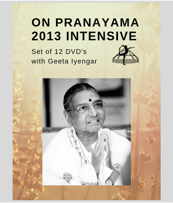 On Pranayama 2013 with Geeta Iyengar - set of 12 DVDs