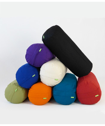 Eco Yoga Bolster - Large with removable Organic Cotton Cover - Recycled PET filling