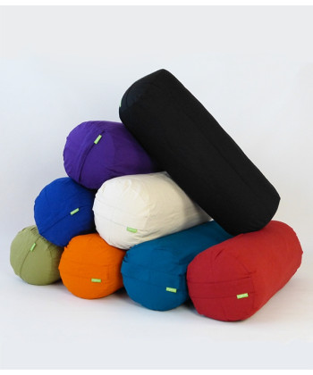 Eco Cotton Bolster - Large with removable Organic Cotton Cover - Recycled cotton fill