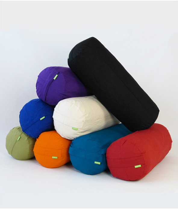 Eco Cotton Bolster - Large with removable Organic Cotton Cover - Recycled cotton fill