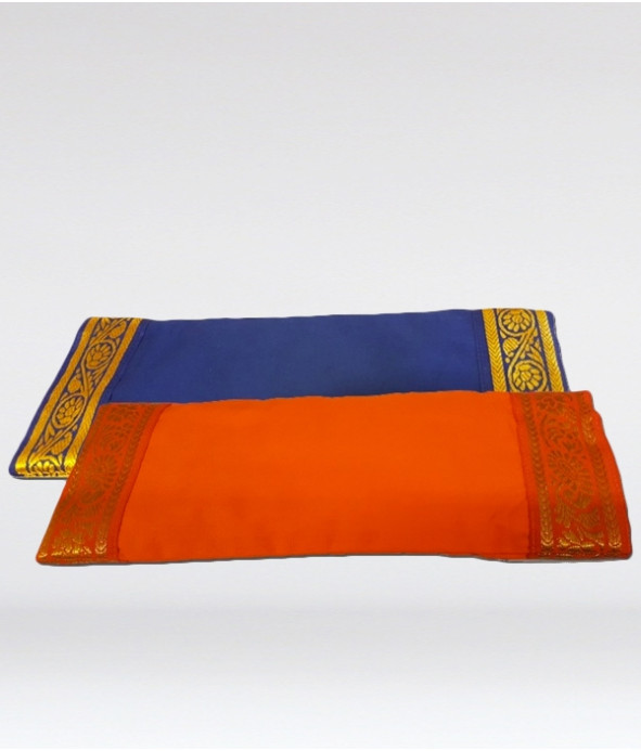 Eye Pillow - Cotton - Removable cover with gold trim