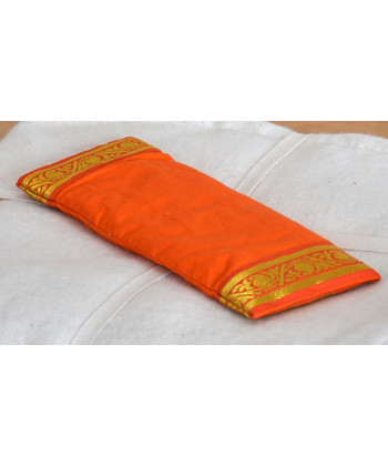 Eye Pillow - Cotton - Removable cover with gold trim 